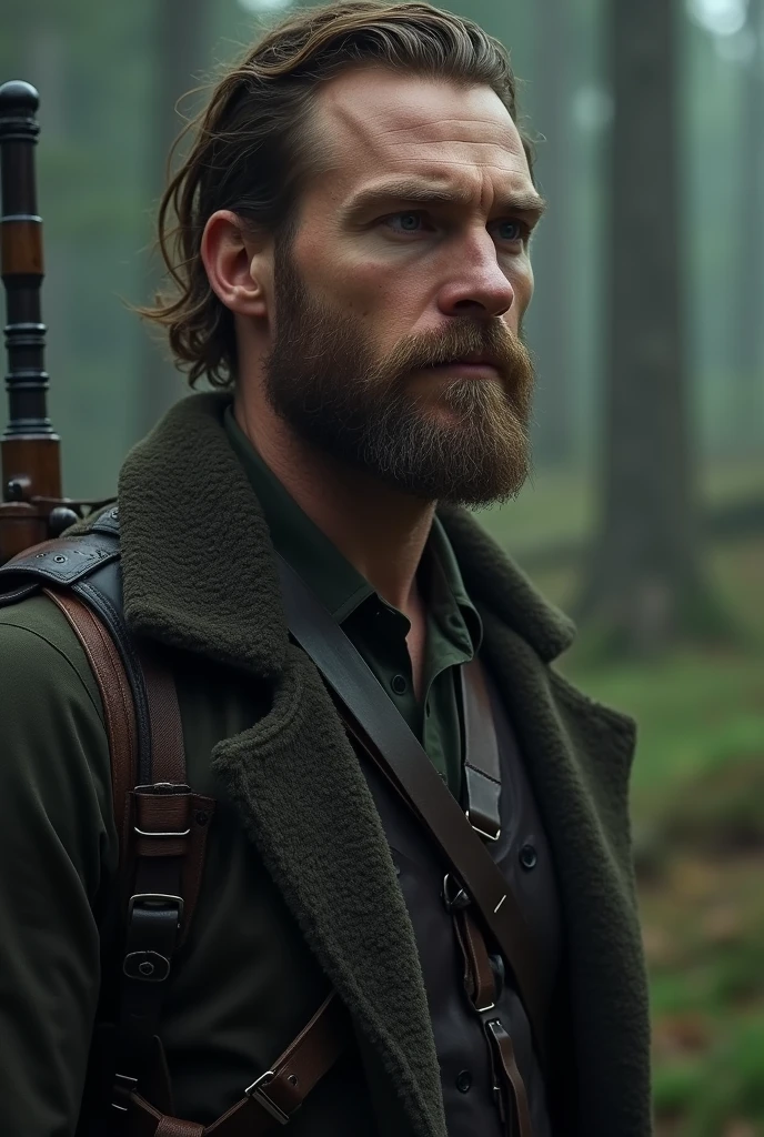 Ronan Thorne (39 years old): The oldest and the leader of the Thorne brothers. Ronan is the most serious and reserved, carrying the weight of the family’s secrets. He’s a master hunter and tracker, with a deep connection to the wilderness. His presence is commanding, and he’s fiercely protective of his family.