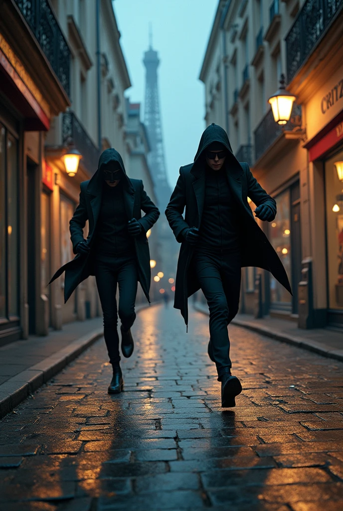 Thieves in Paris who flee