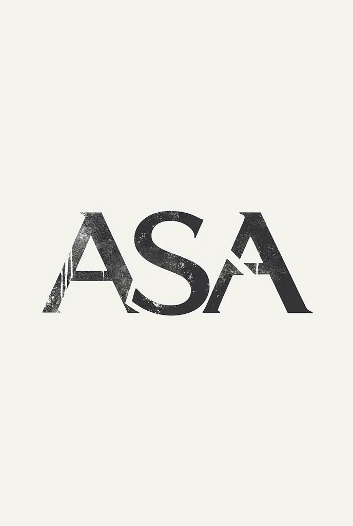 A minimalistic t-shirt design for architecture students with the abbreviation ASA incorporated into the design
