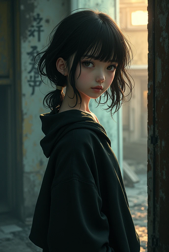 Photos in the art style of the anime Bungo Stray Dogs + Girl + Fourteen years old