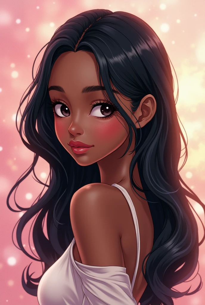 Cute black hot girl anime