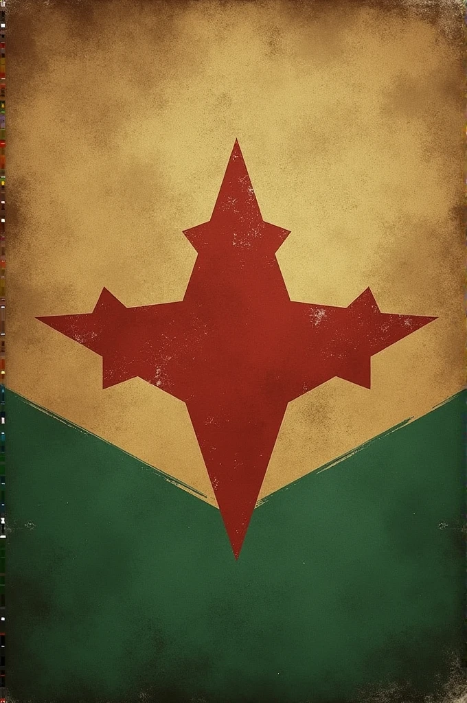 Flag of Pakostan With army bunker color at the place of green color