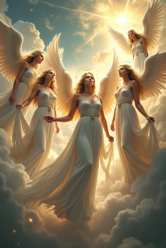 Angels and female deities