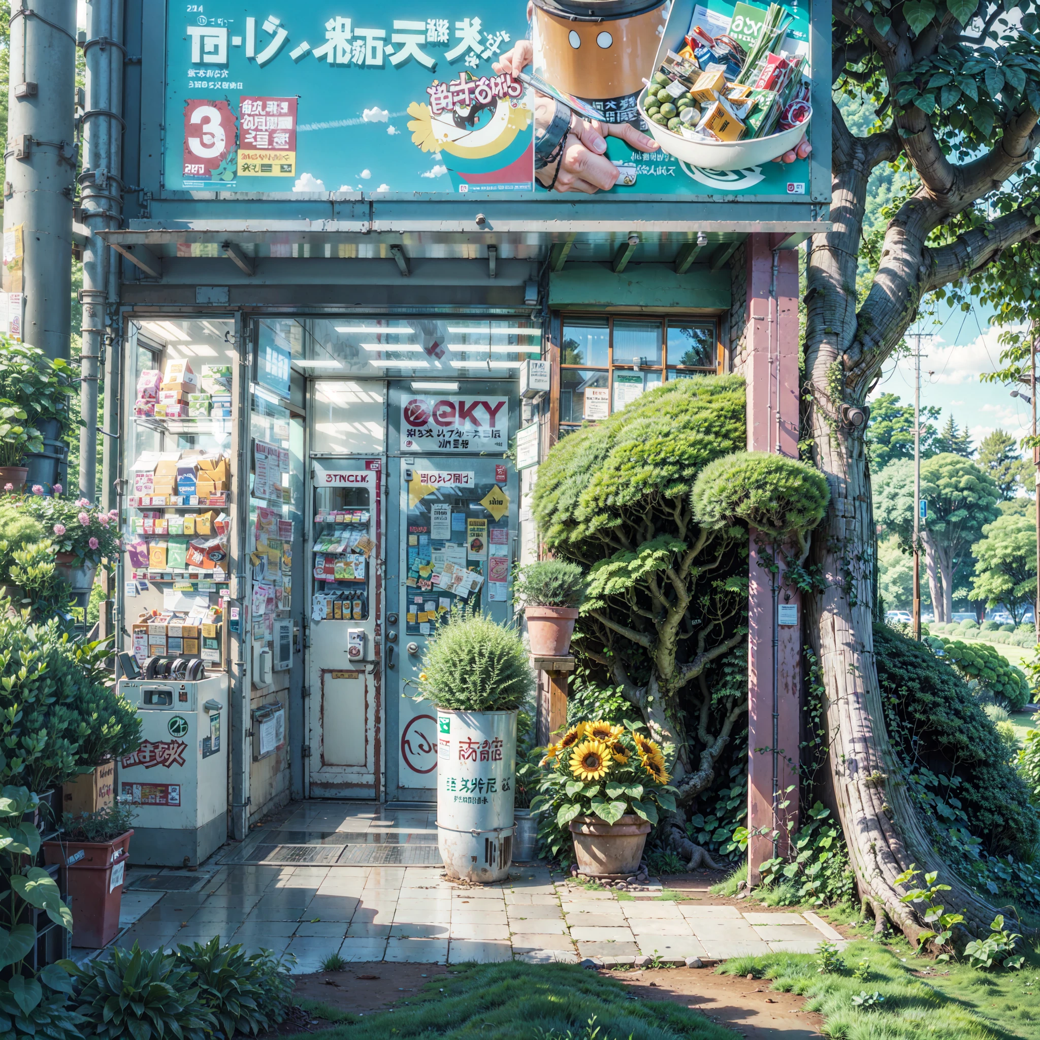 trees, plants