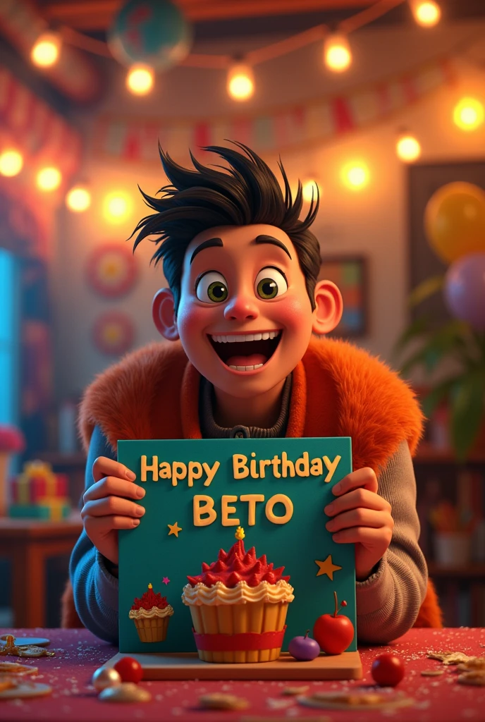 A birthday invitation from Beto on Sunday, August 11
