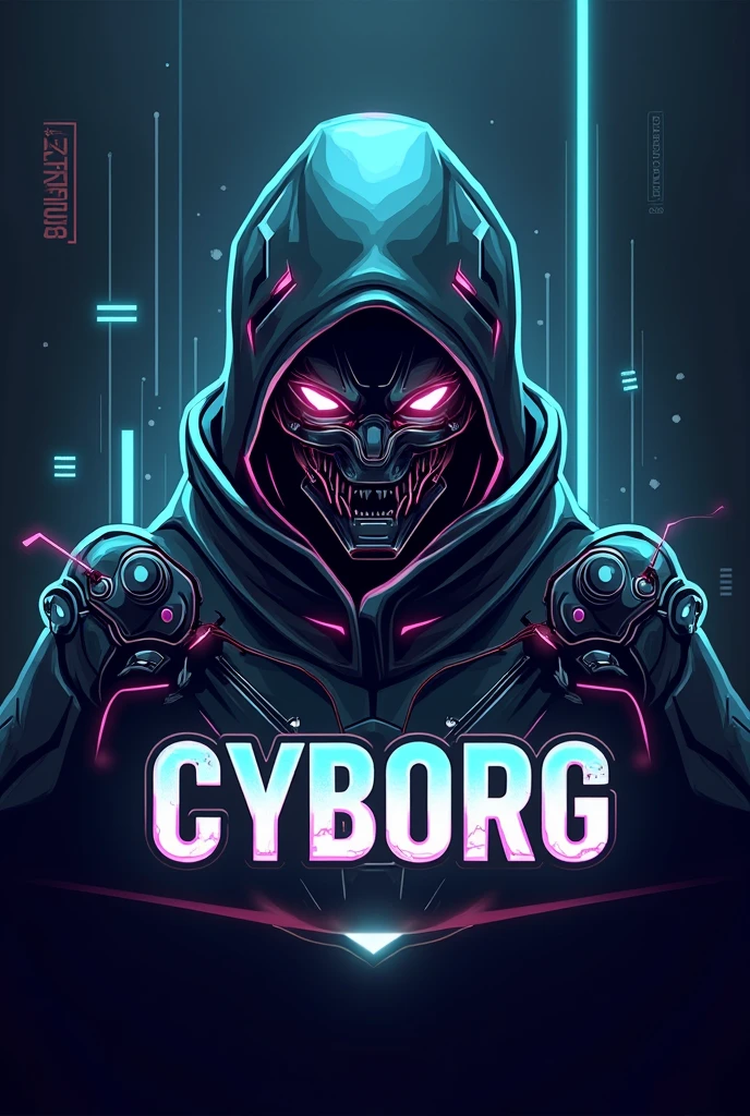 MAKE A GAMING logo For free fire GAME FOR YOUTUBE CHANNEL include name - CYBORG
