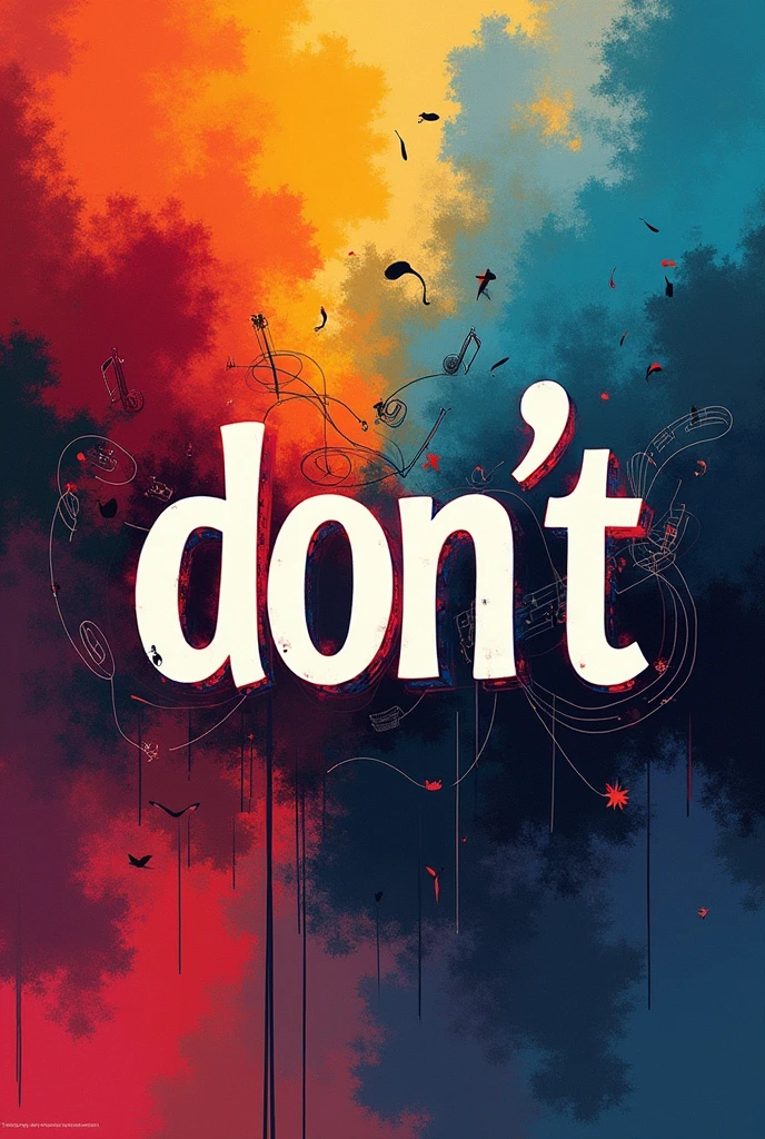 Ek poster hu jis per don't likha hu or wo acha sa hu kisi song ke jasa