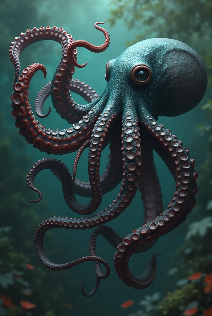 Tentacle has sex with milf