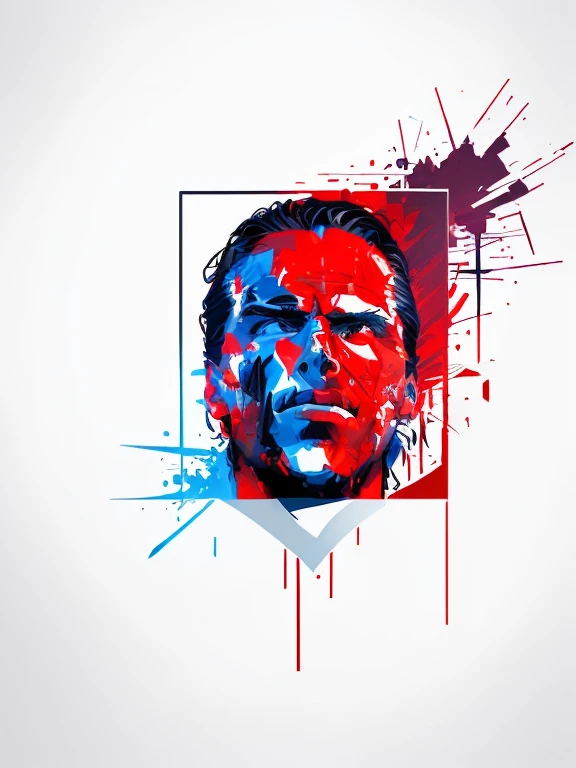 angry man with blood on his face and white background, in American Psycho, Patrick Bateman), American Psycho, Patrick Bateman, psychopath face, in American Psycho ( 1 9 9 9 ), in American Psycho (1999), jerma985, play 9 8 5, looks like Jerma985, brutal clean and bloody face,,T-shirt design,white background,vector, sticker art,white t-shirt design,Christian bale