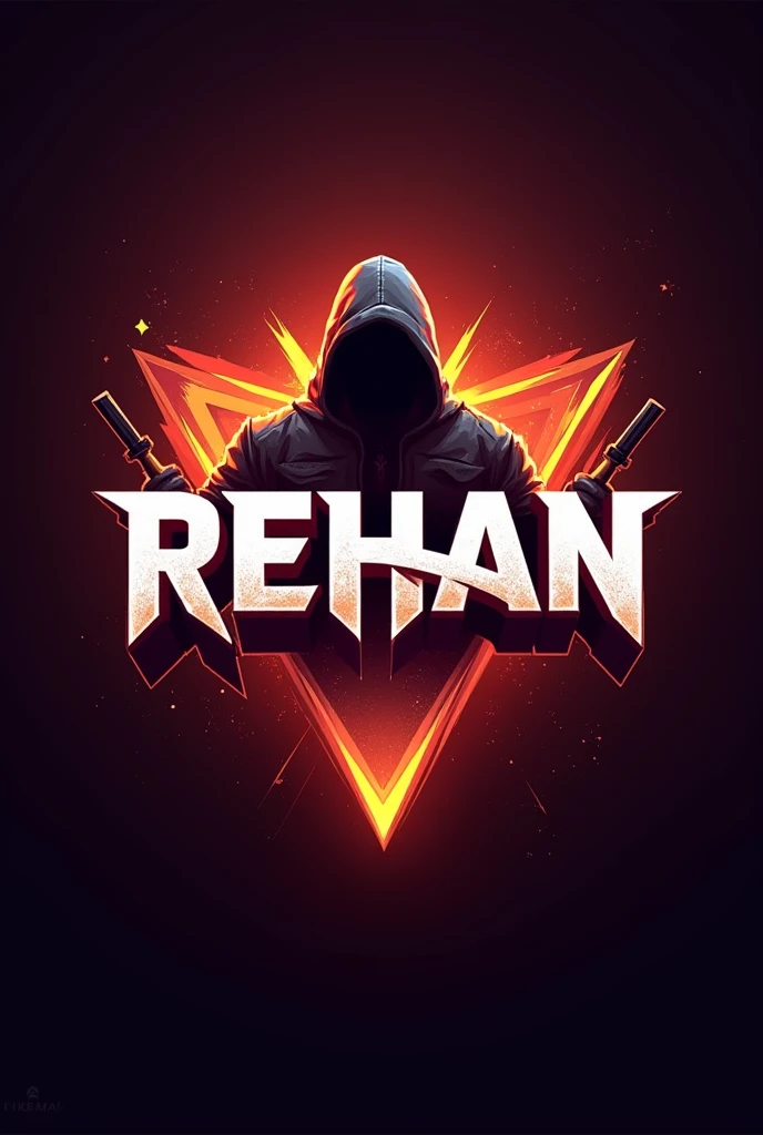 MAKE A GAMING logo For free fire GAME FOR YOUTUBE CHANNEL include name - REHAN