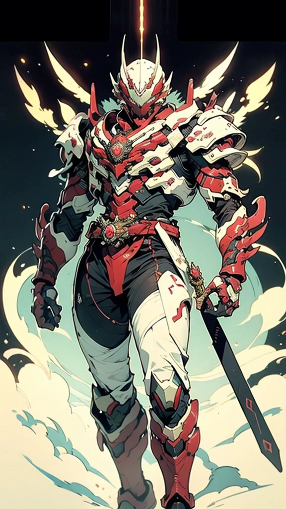 A man wearing a full-face helmet, a fantasy-style biomecha armored combat suit, green eyes, a composite layered chest armor, fully enclosed shoulder guards, matching arm and leg guards, the belt is adorned with dragon claw grasping orbs, primarily black with red accents, the design balances heavy with agility, a high-tech biological armor, concept inspired by dragons,stand on the top of a skyscraper in a futuristic sci-fi city, this character embodies a finely crafted fantasy-surreal style armored hero in anime style, exquisite and mature manga art style, ((male:1.5, element, plasma, energy)), metallic, real texture material, dramatic, high definition, best quality, highres, ultra-detailed, ultra-fine painting, extremely delicate, professional, perfect body proportions, golden ratio, anatomically correct, symmetrical face, extremely detailed eyes and face, high quality eyes, creativity, RAW photo, UHD, 32k, Natural light, cinematic lighting, masterpiece-anatomy-perfect, masterpiece:1.5