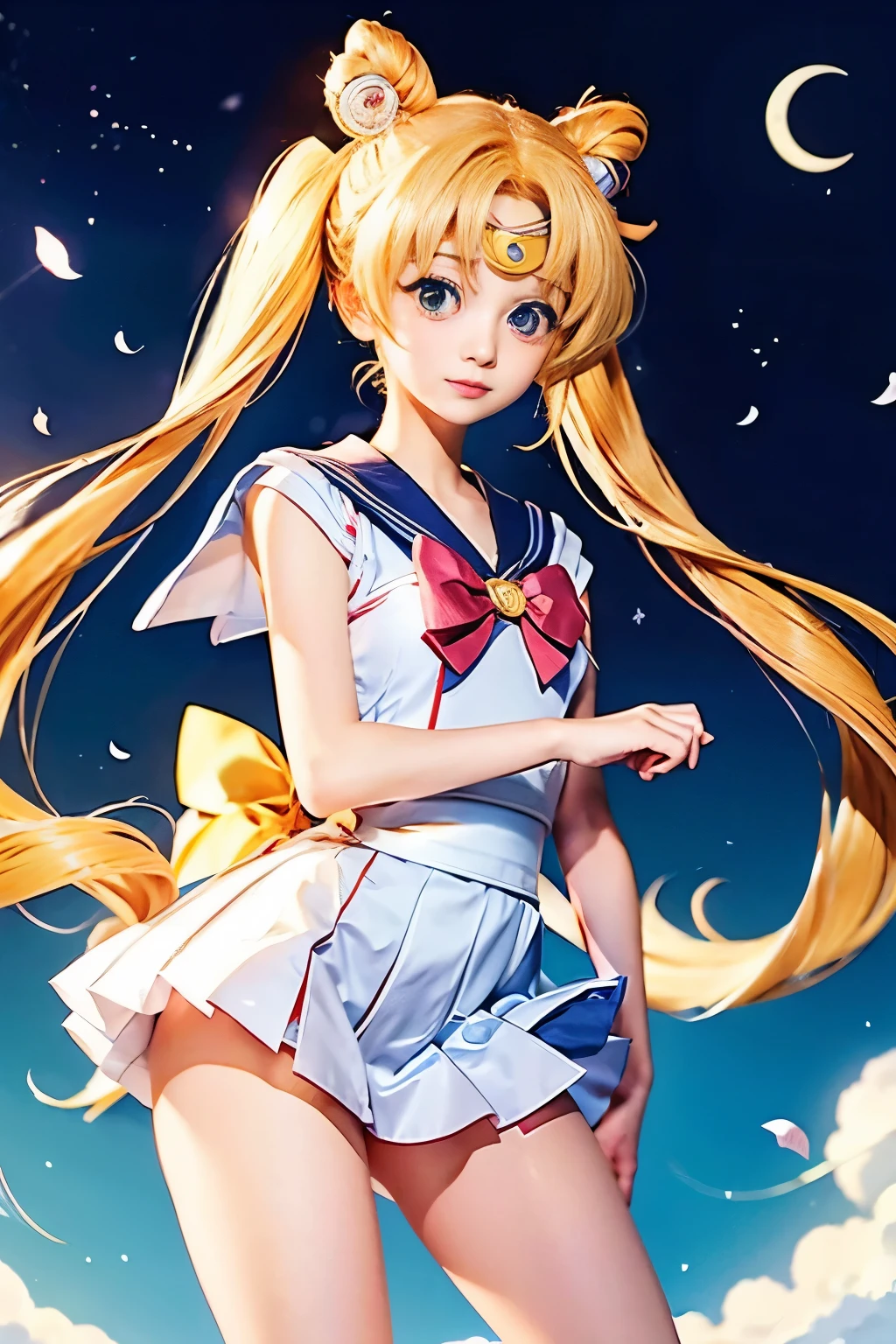 Japanese anime Tsukino Usagi from Pretty Guardian Sailor Moon Blonde twintails Sailor suit character Sailor Moon Anime Anime Anime Japanese anime Sailor Moon Tsukino Usagi Perfect reproduction I'punish you in the place of the moon Sailor suit Twintails Red ribbon on the chest Sailor Moon from Tsukino Usagi Cute anime character Popular Flat view Photorealistic Cute anime Cute natural anime character Tsukino Usagi cosplay kawaii Beauty face Idol face Beautiful girl Beautiful Perfect body and face Beautiful woman