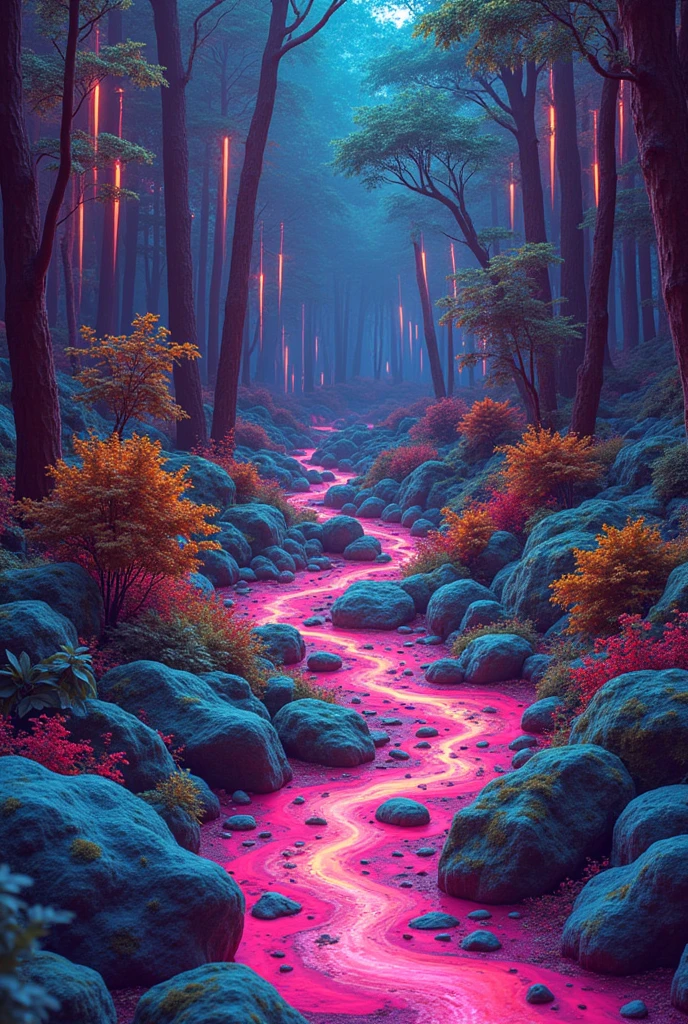 Create a psychedelic image with cool colors and the name "ZiplocK" written in a way as if it were stained.