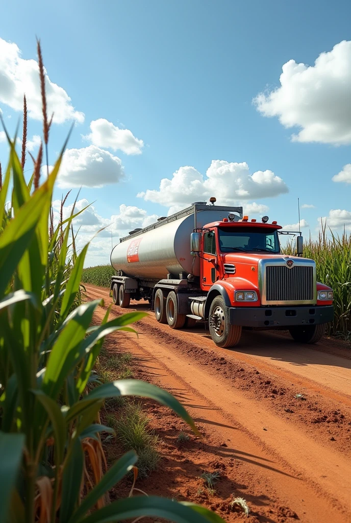 sugar cane industry, alcohol tanks, Fuel station, Tank truck, tractors, machines
