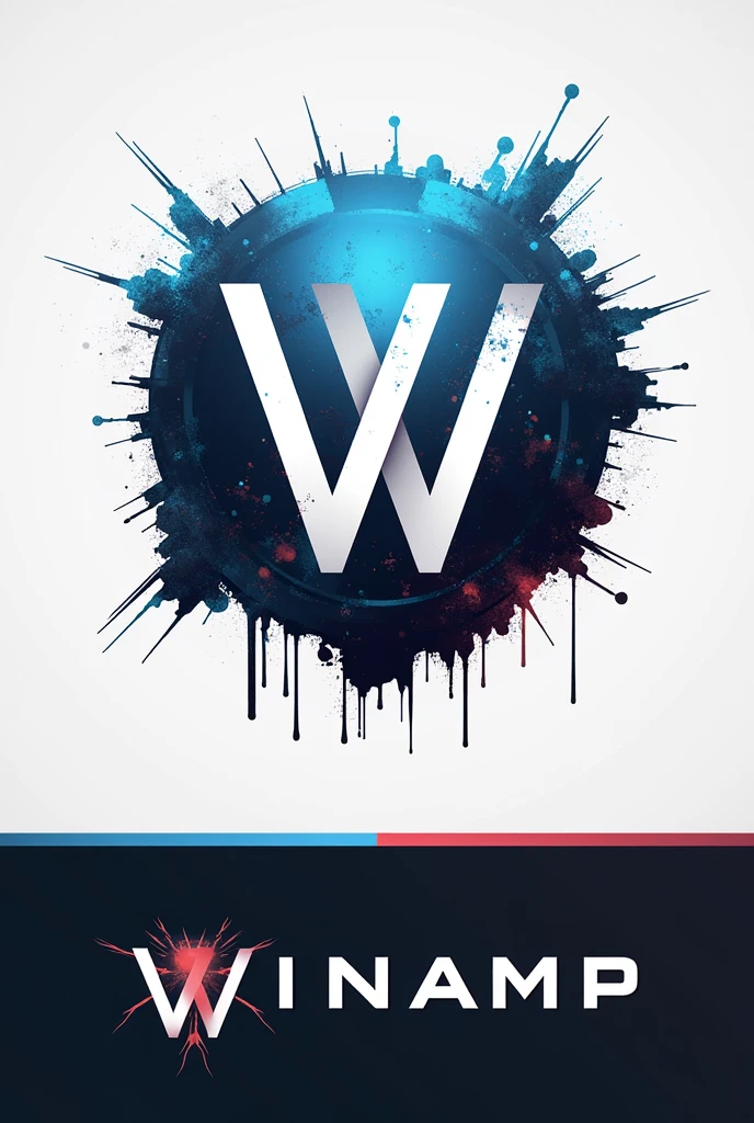 Logo music band name “winamp”