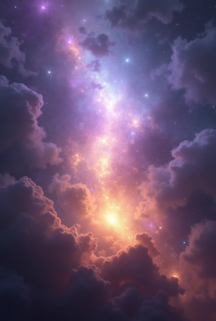 symbolic image of subtle energies in soft colors of silver, violet and gold