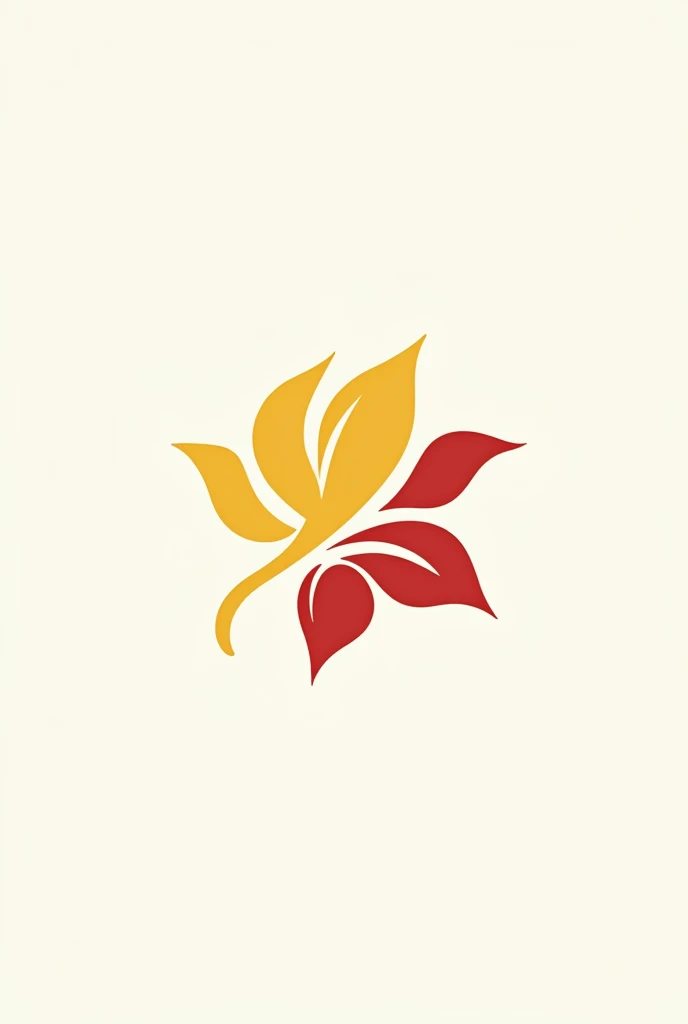 Make a jewelry logo with yellow red and white color , with a rose,  easy to draw 
