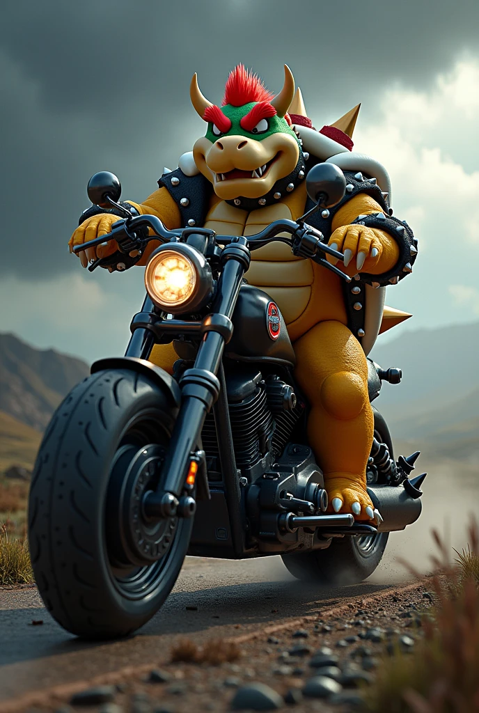 BOWSER ON BOWSER'S BIKE 