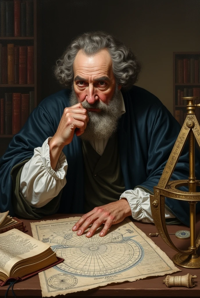 Create a scenario for school work about the physicist Kepler