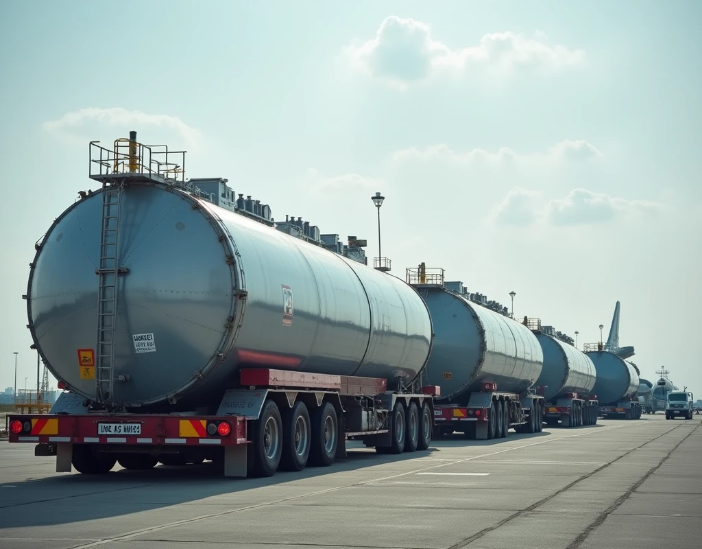 3 diesel oil tanks, airplane