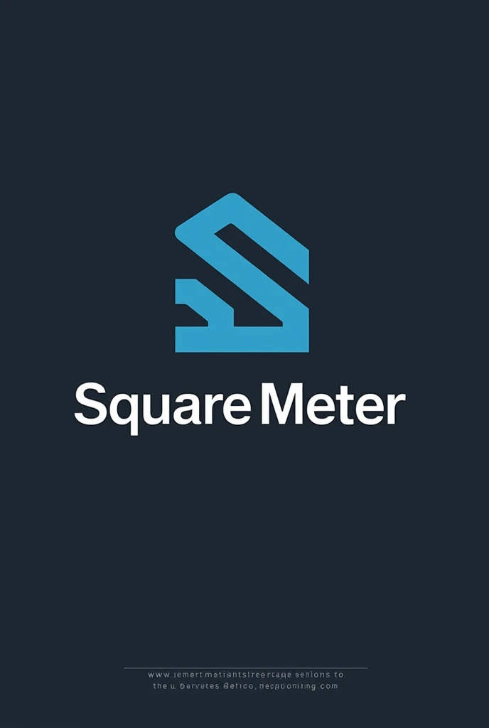 Create a logo for my engineering office with the name square meter, Seja criativo