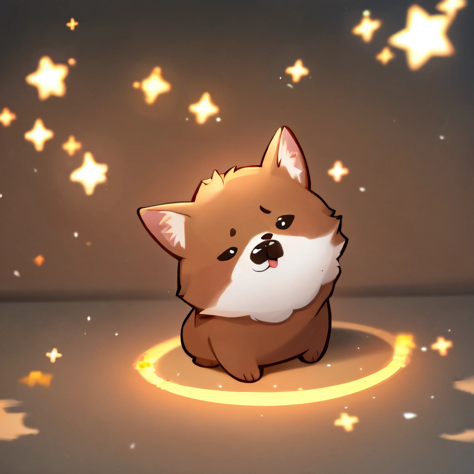 Corgi barking while blocking a shot, Detailed, effects, clean presentation