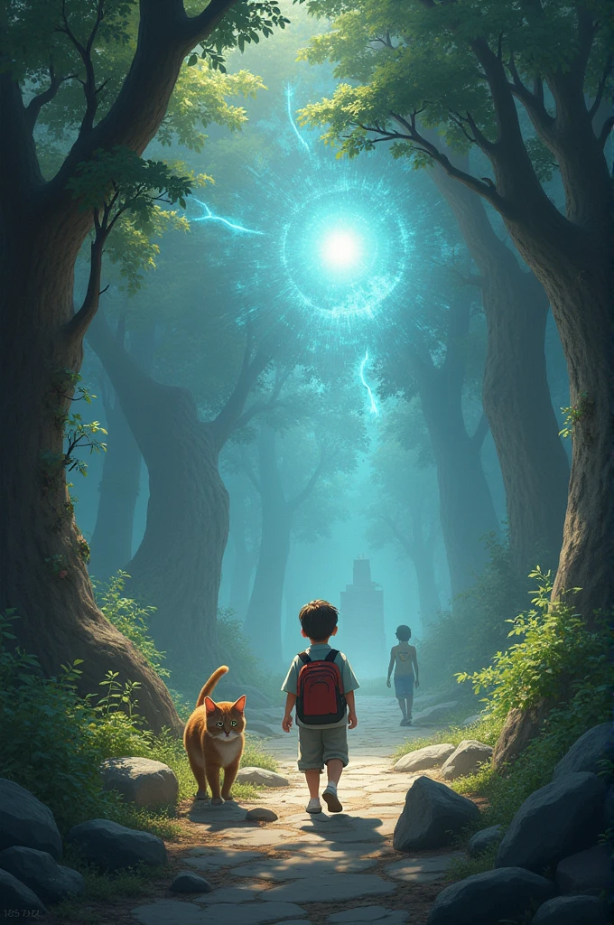 Write a continuation of the story. What new adventures do Aryan and the cat go on? Does Aryan discover more about the cat's past?