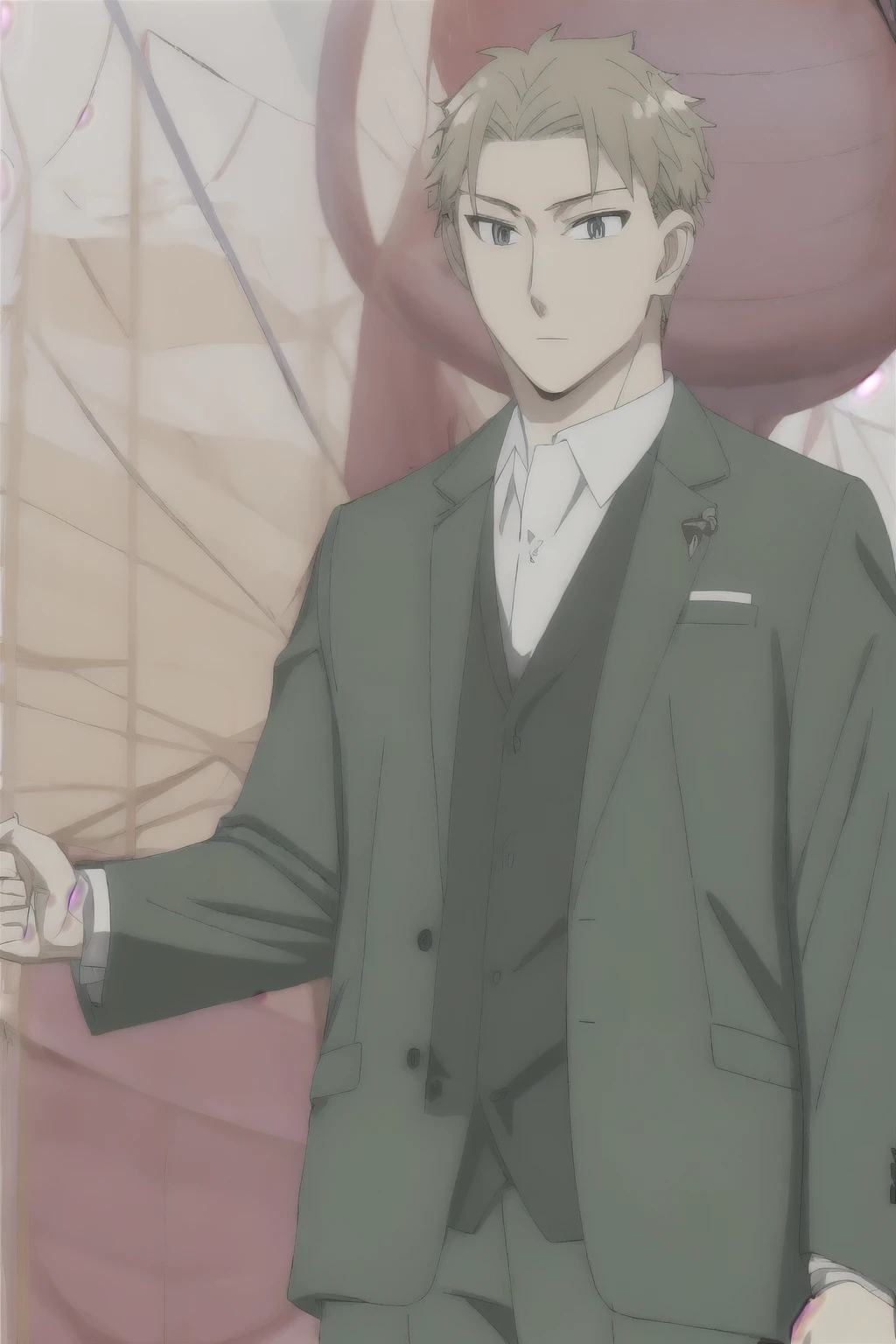 Japanese anime characters Twilight from SPYFamily Spy Family Twilight Cool anime anime anime characters Narrow and sharp eyes Spy anime art Natural anime style 2.5D handsome character male character cool guy blonde silky short hair 