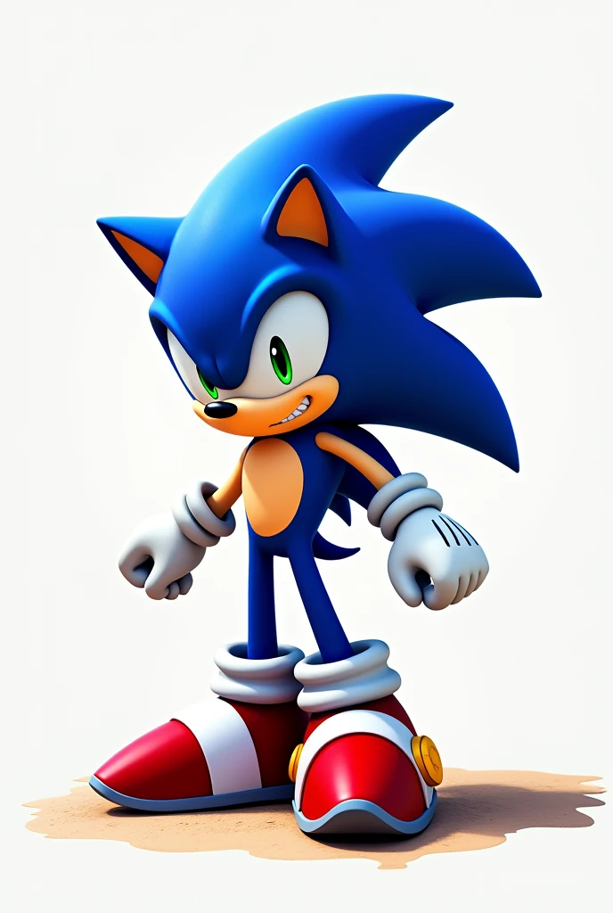 theme: Determination and SpeedPosition: Draw Sonic in a running pose, but in a moment of pause, as if you were about to take off at high speed. This can symbolize determination and preparation.Facial expression: Give Sonic a confident, focused expression. Your eyes may be narrow, and he may have a slight smile, indicating that he is ready to face any challenge.simple details: Keep the body streamlined, focusing on the basic contours and most recognizable features, like your thorns and big shoes. Avoid too many complex details to make drawing easier.Background Elements: Add some movement lines behind Sonic to give the feeling of speed, or a simple scenario, like a race track or a natural environment, to reinforce the idea of movement and freedom.