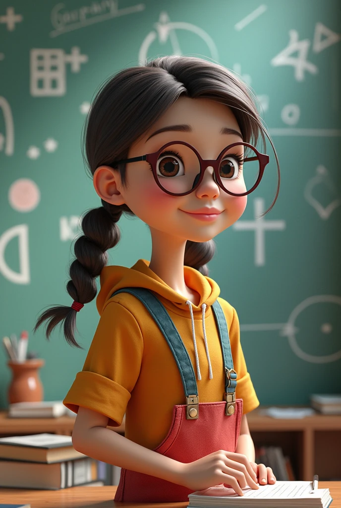 girl, 3d, mathematics