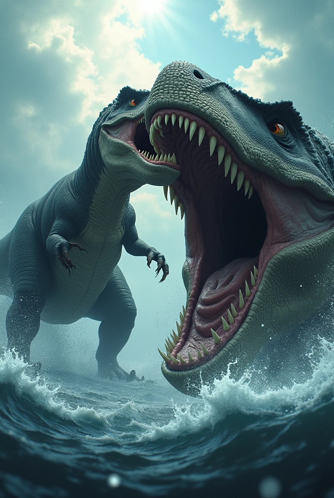 T. rex vs megalodon