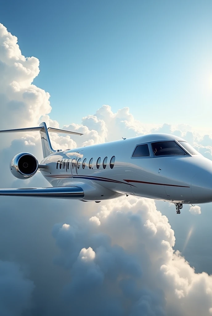 Private jet that says for my wife on the outside