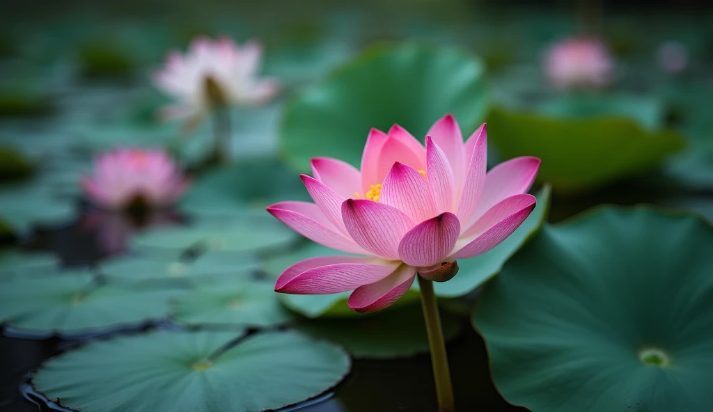 flower lotus lake rain