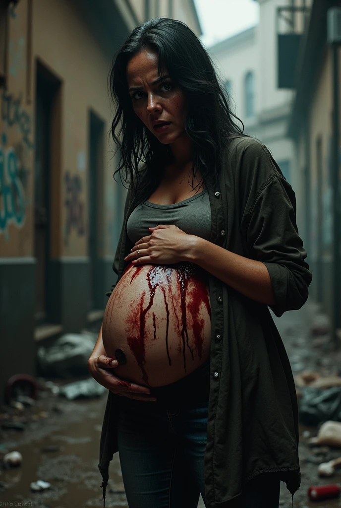 9 month pregnant lady stabbed