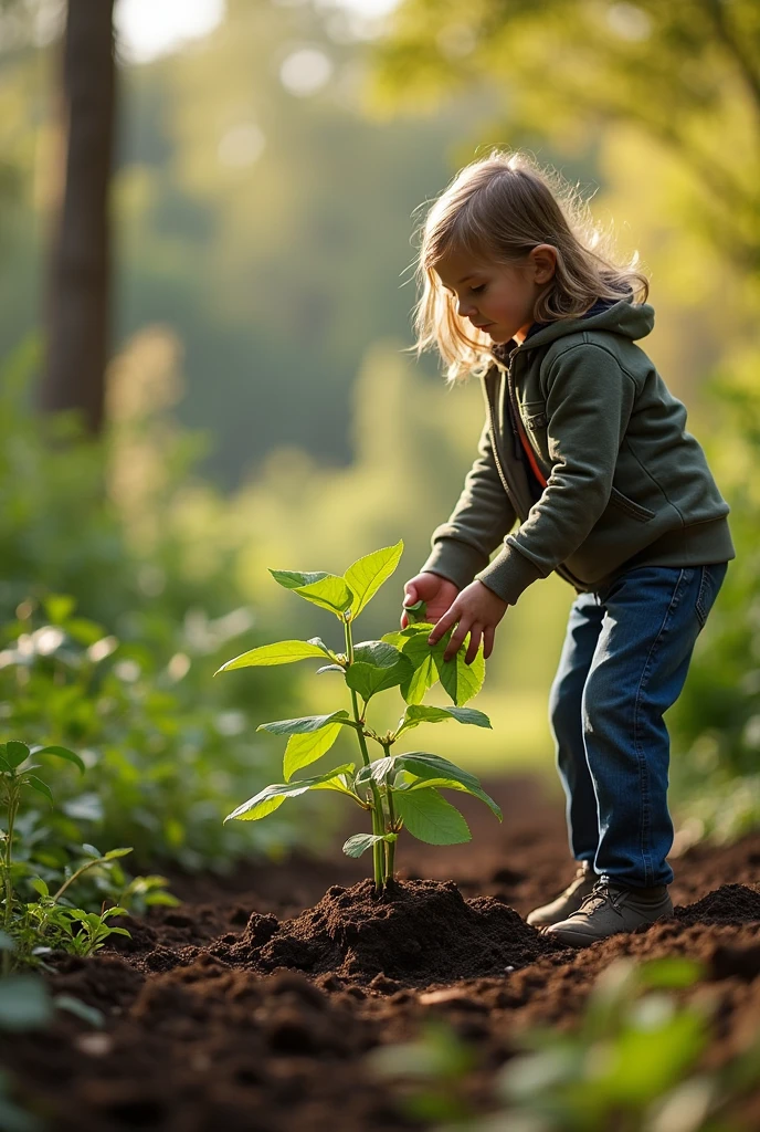  planting sends on the earth
