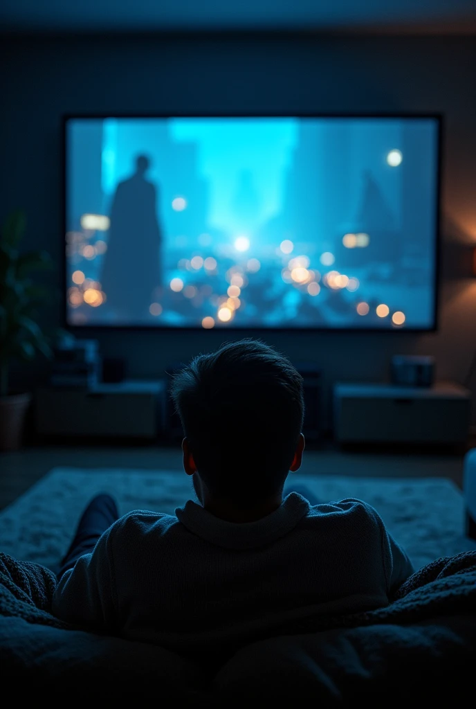 Getting lost in a good movie or TV show.