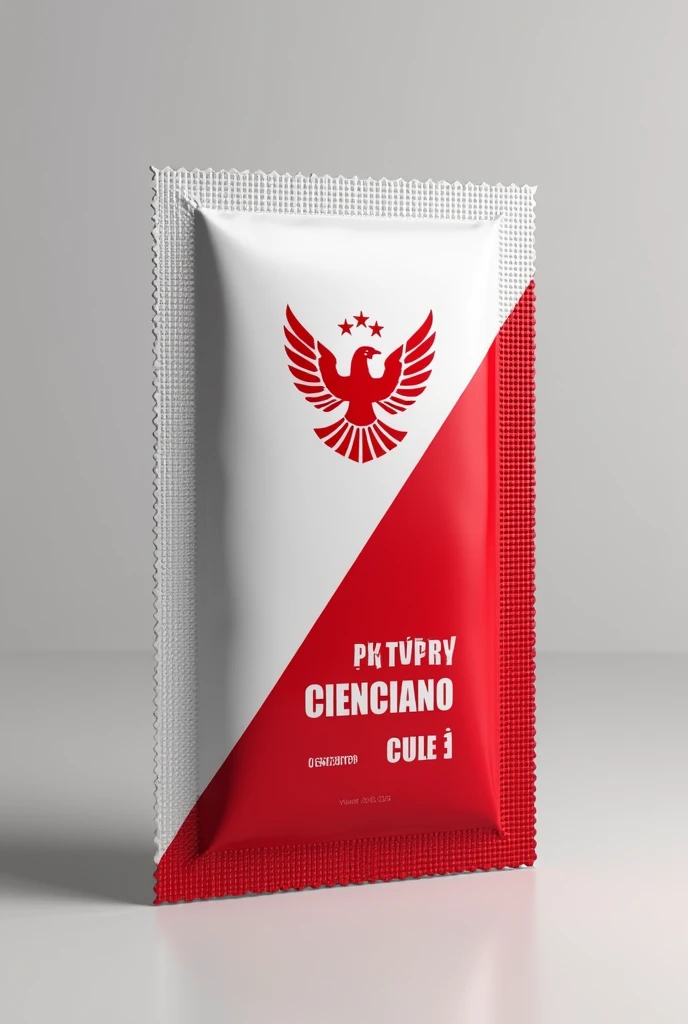 A condom wrapper with the insignia of the Cienciano football team from Cusco