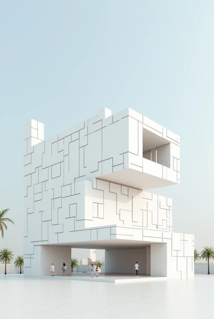 One-story building, serial shapes and plans 
