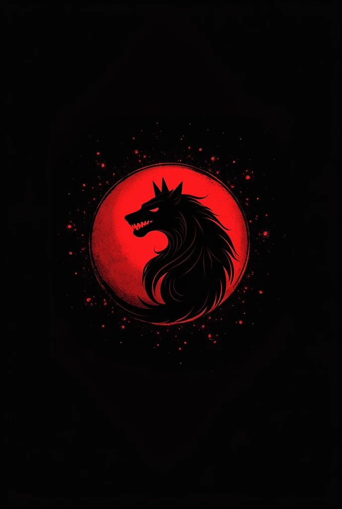Create a logo for a black and red Supernatural Foundation
