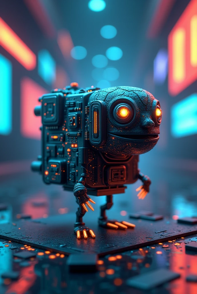 Create a cellphone chip-shaped creature