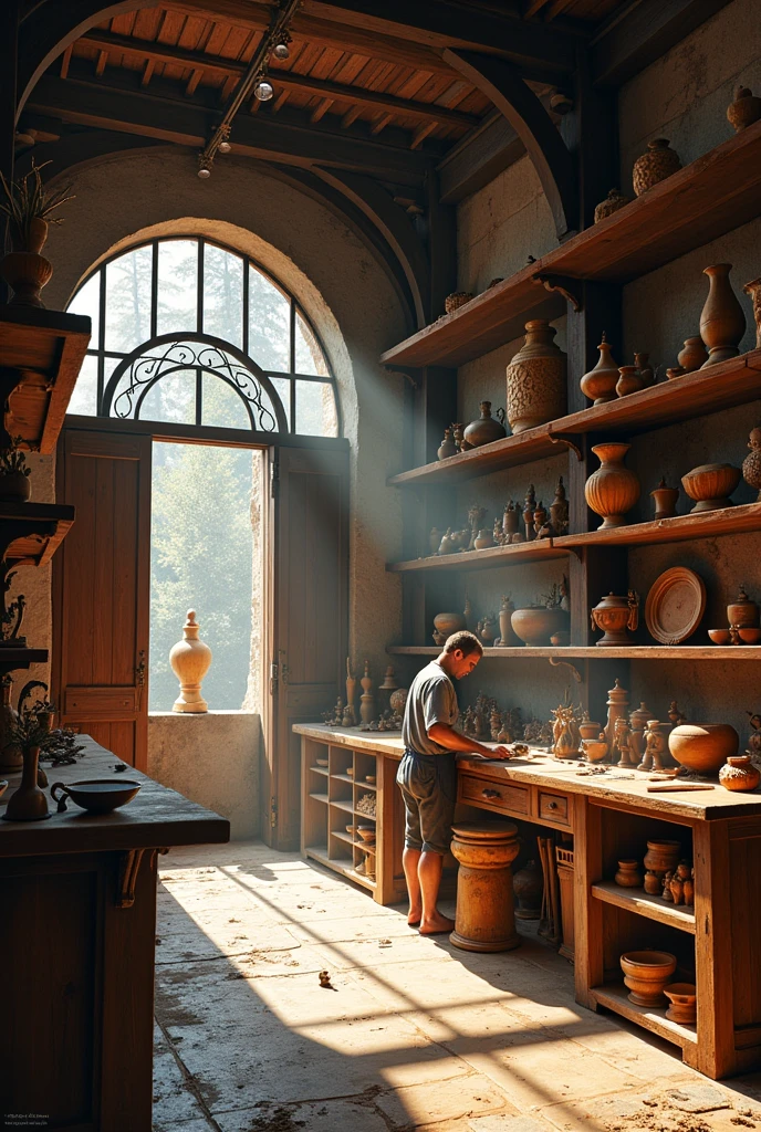 Iron and wood works