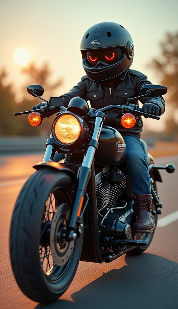 harley davison v-road cute ultra-realistic