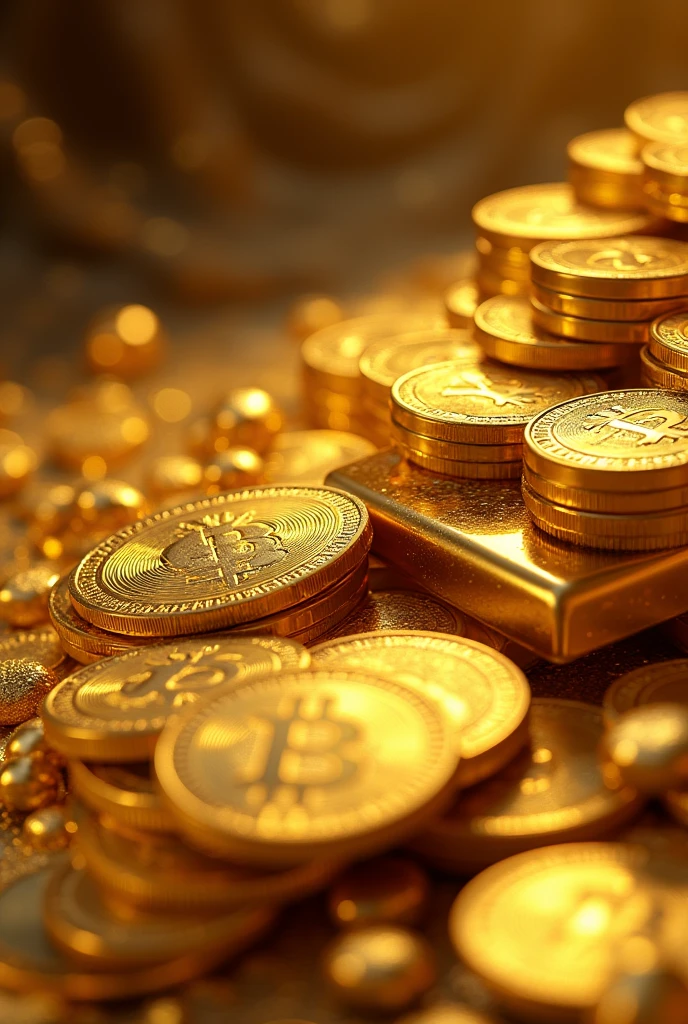 Gold with golden money that my image is horizontal