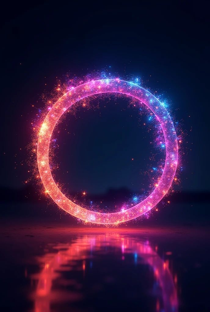 Makeing in logo for Annu verma nice logo night Circle ⭕ in light and colourful
