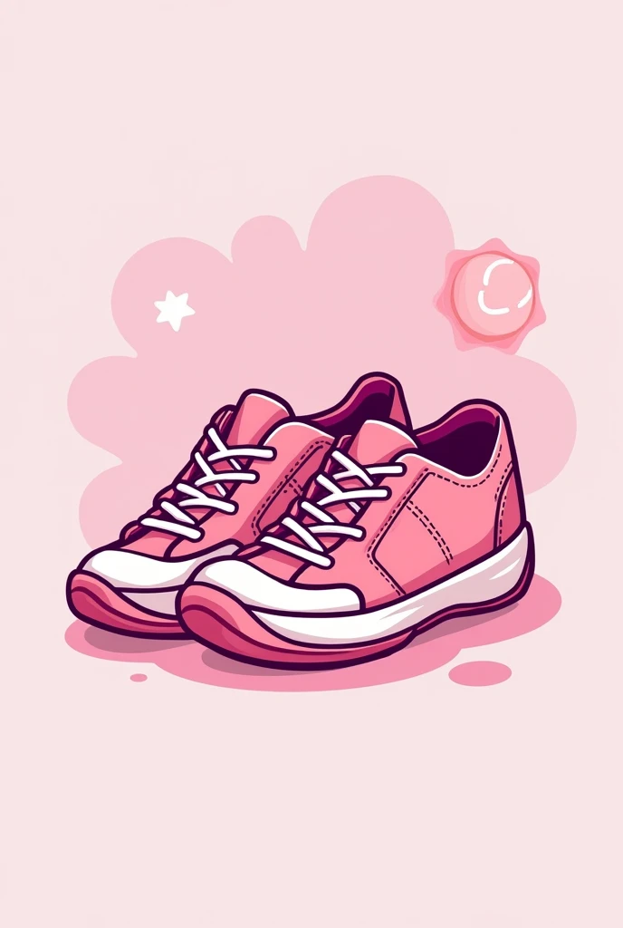 Pink Pame Shoe Shop Logo with Tennis Shoes