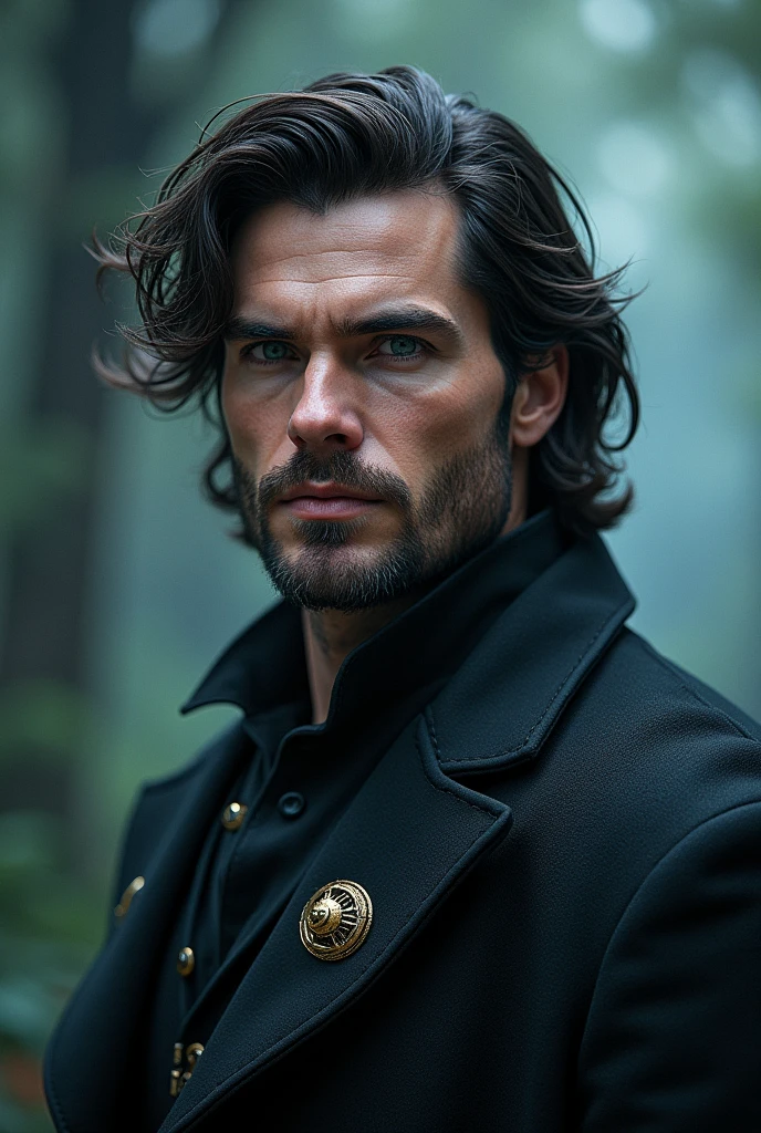 Henry Cavill
 is in his wizard look and he is 30 year old without beard