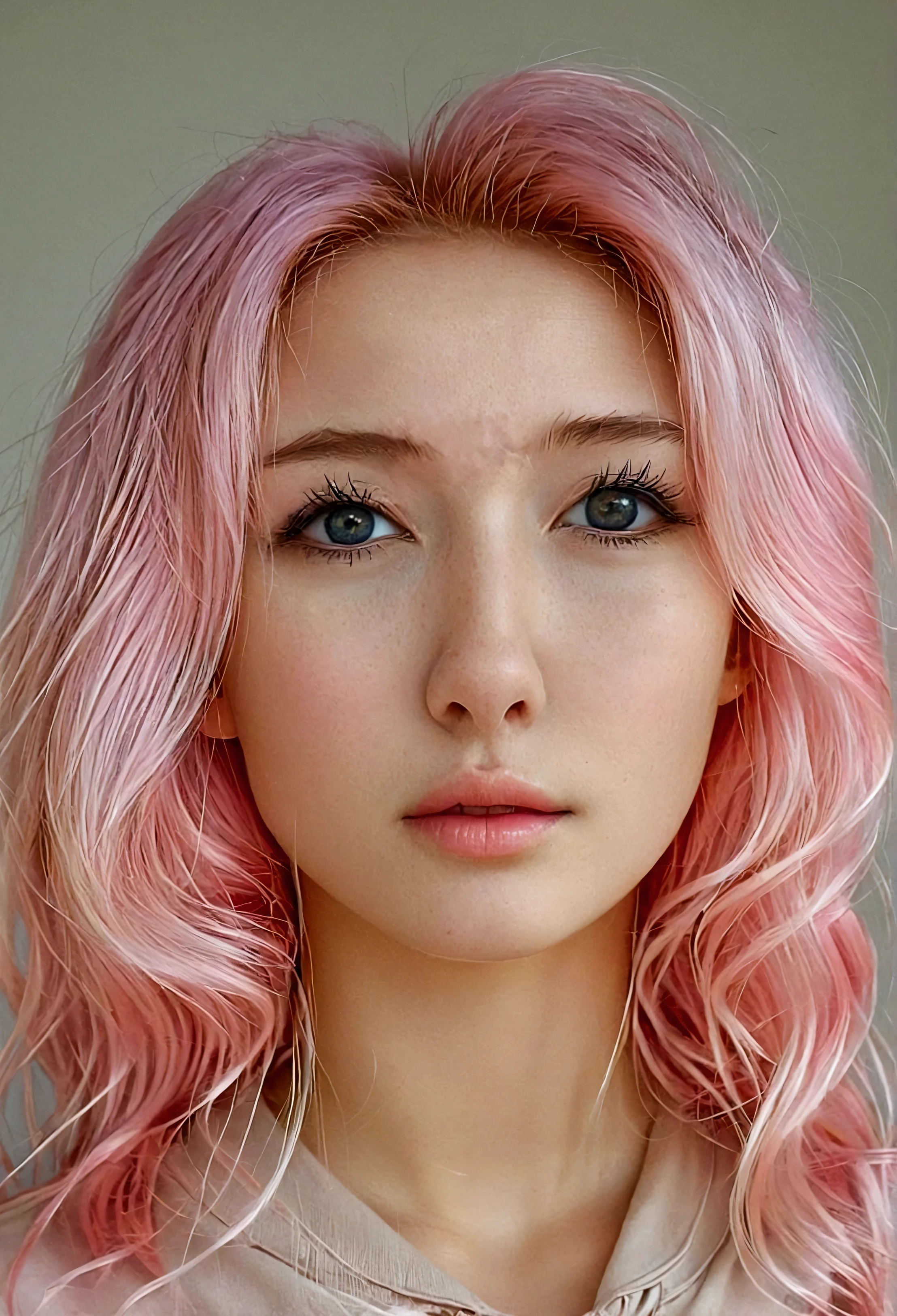 Russian girl age 22 pink hair 