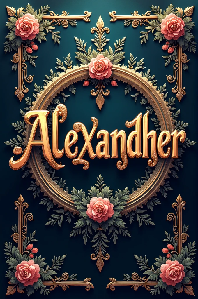 An image decorated with the name Alexandher that says Alexandher dh 