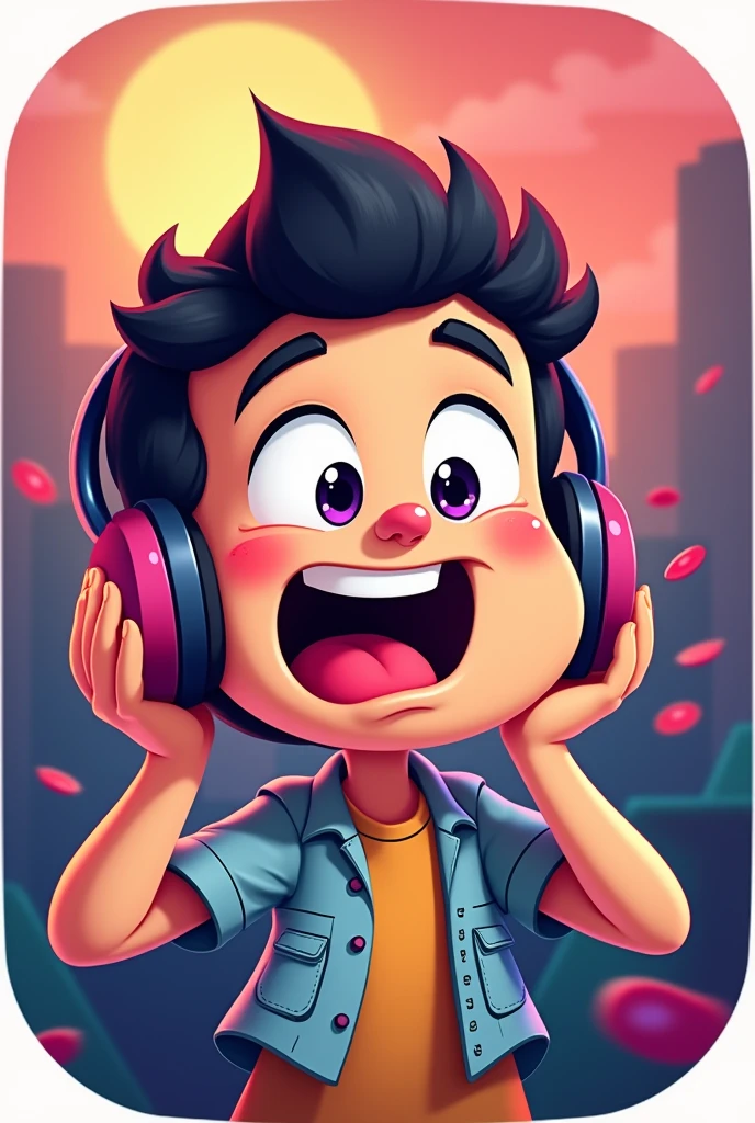 generate an icon for my tiktok channel about funny audios