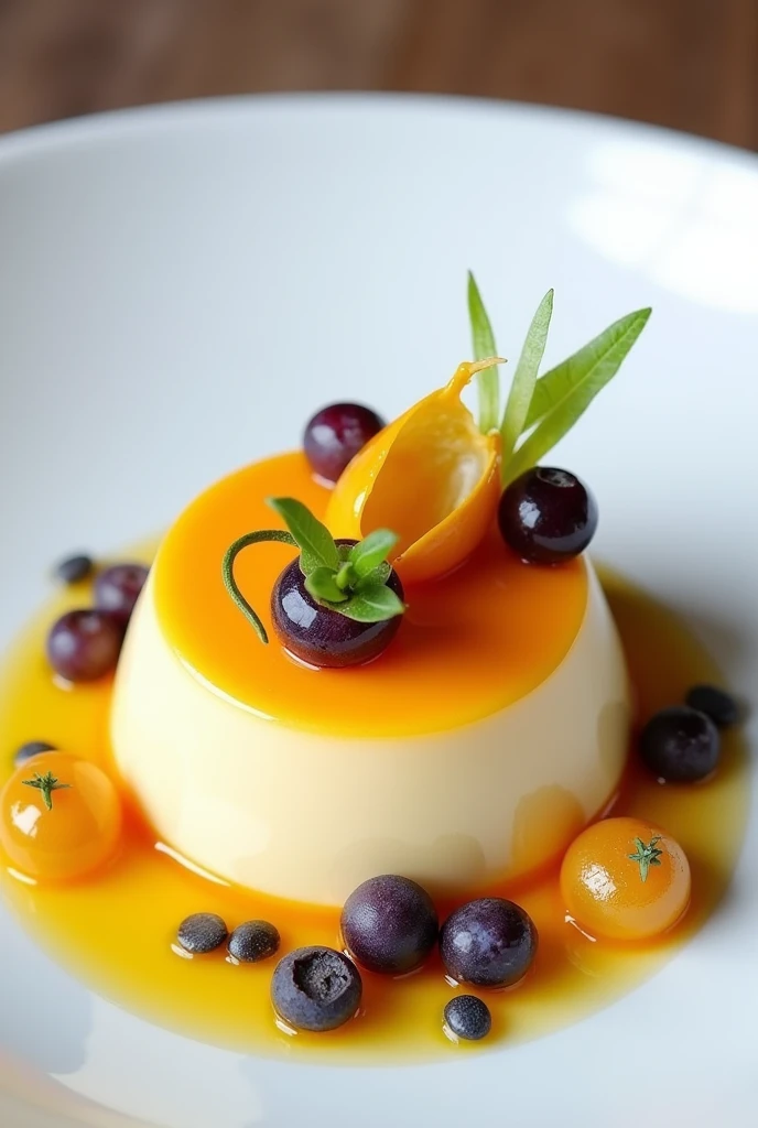 Pequi mousse with physalis and guarana